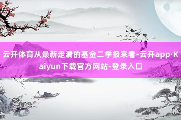 云开体育从最新走漏的基金二季报来看-云开app·Kaiyun下载官方网站-登录入口